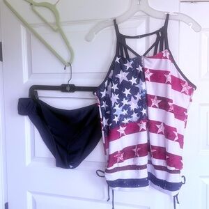American Flag Tankini Set